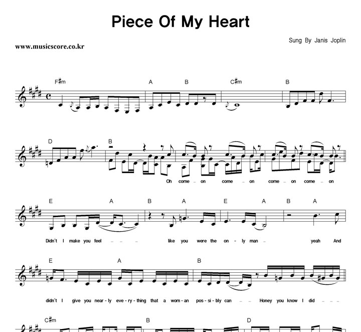 janis joplin piece of my heart letras janis joplin piece of my heart letras