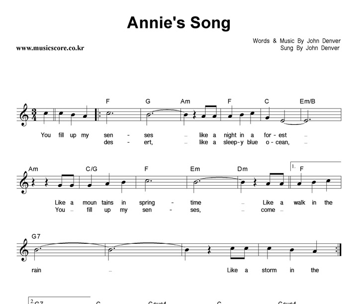John Denver Annie's Song Ǻ