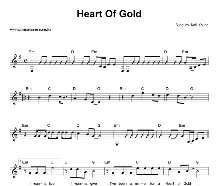 Neil Young Heart Of Gold Ǻ