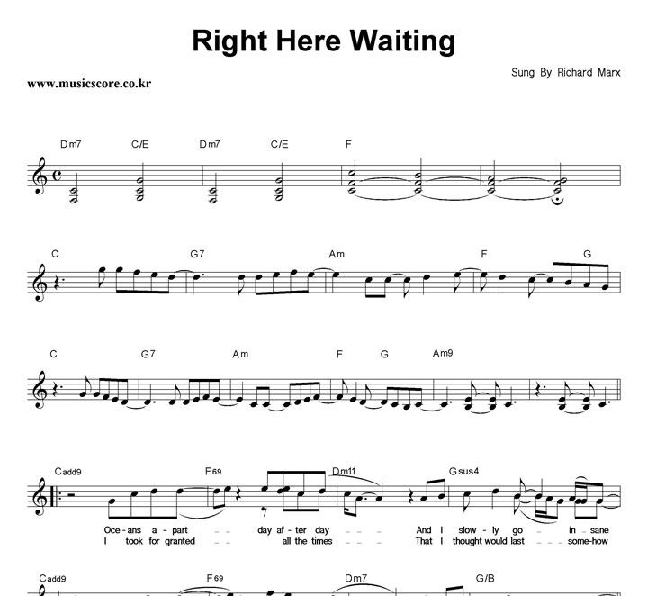 Richard Marx Right Here Waiting Ǻ