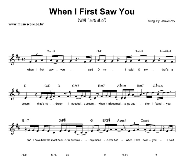Jamie Foxx When I First Saw You Ǻ