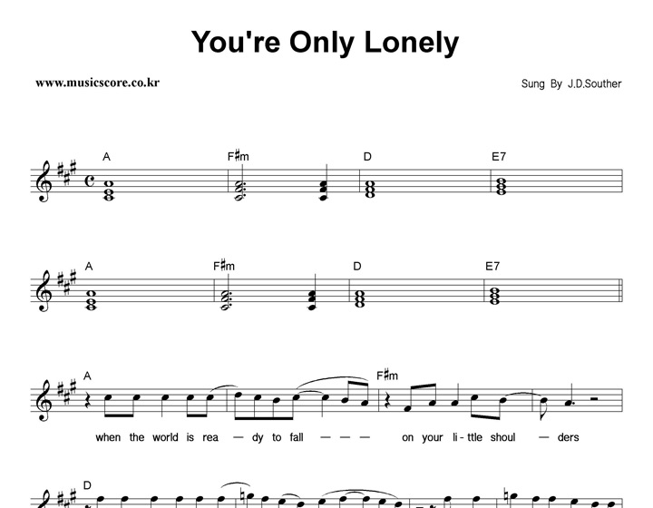 J.D.Souther You're Only Lonely Ǻ
