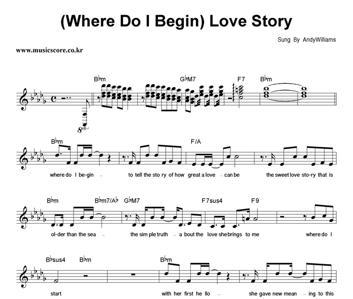 Andy Williams Love Story (Where Do I Begin) Ǻ