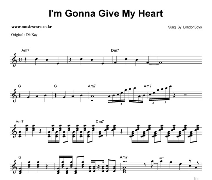 London Boys I'm Gonna Give My Heart  CŰ Ǻ