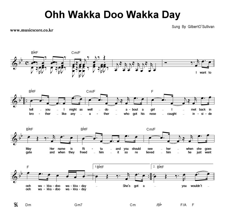 Gilbert O'Sullivan Ohh Wakka Doo Wakka Day �Ǻ�