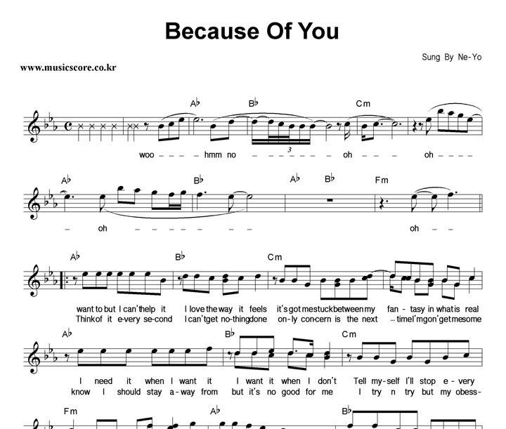 Ne-Yo Because Of You Ǻ