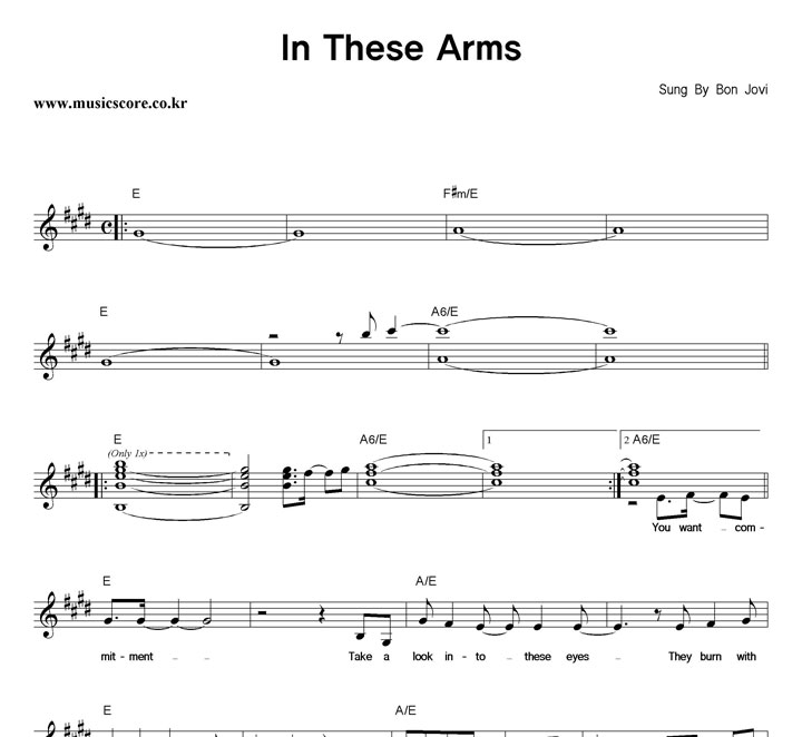 Bon Jovi In These Arms Ǻ