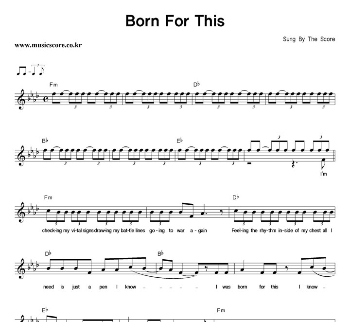 The Score Born For This Ǻ