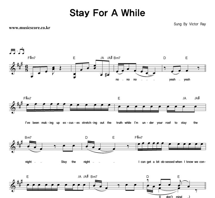 Victor Ray Stay For A While Ǻ