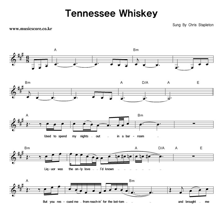 Chris Stapleton Tennessee Whiskey Ǻ