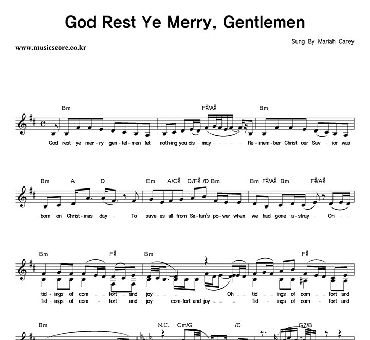 Mariah Carey God Rest Ye Merry, Gentlemen Ǻ
