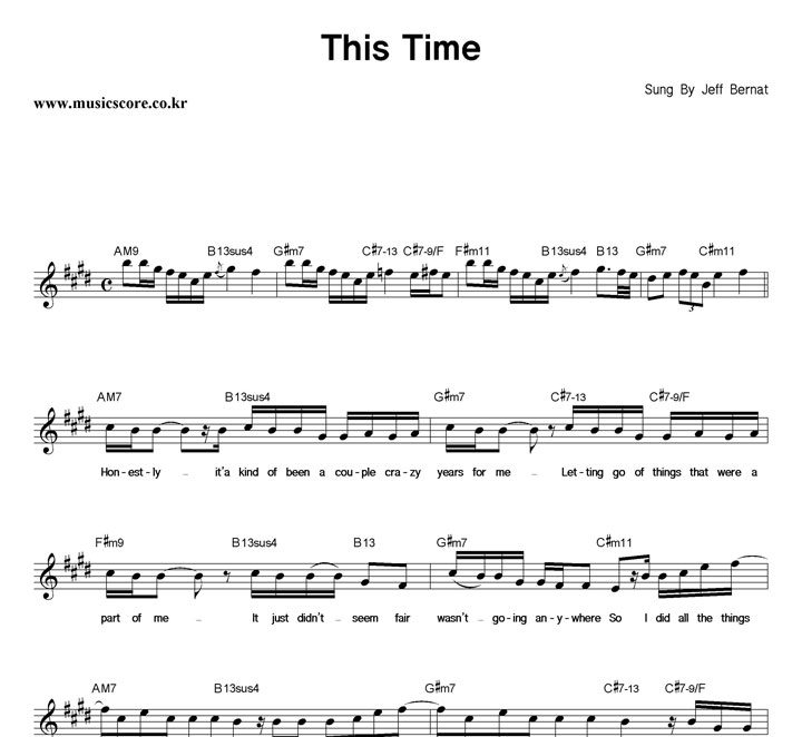 Jeff Bernat This Time Ǻ