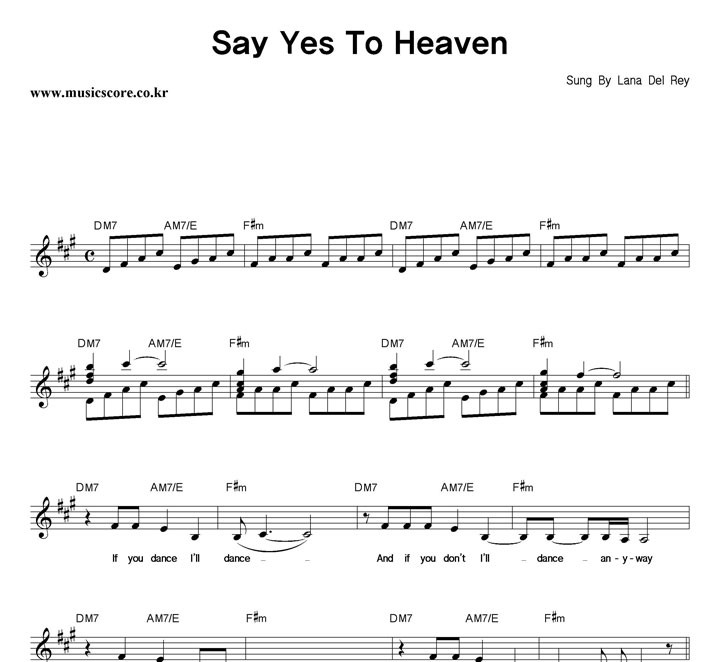 Lana Del Rey Say Yes To Heaven Ǻ