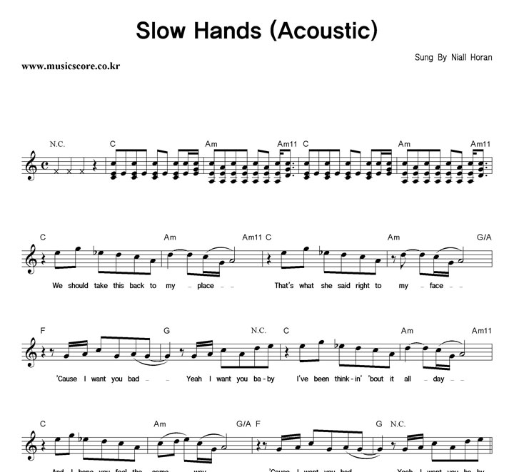 Niall Horan Slow Hands (Acoustic) Ǻ