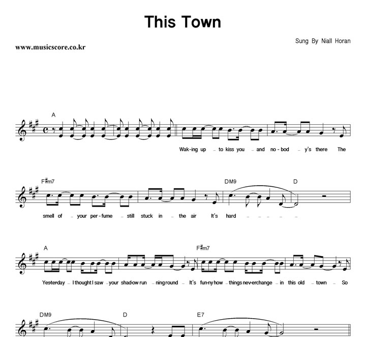 Niall Horan This Town Ǻ