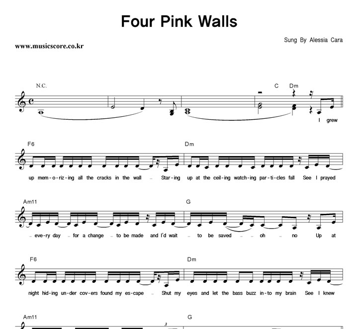 Alessia Cara Four Pink Walls Ǻ