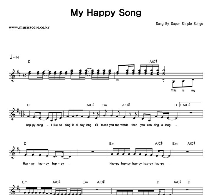 Super Simple Songs My Happy Song Ǻ