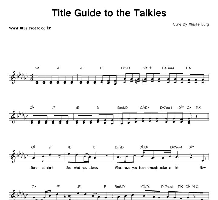 Charlie Burg Title Guide To The Talkies Ǻ