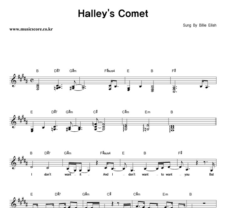 Billie Eilish Halley's Comet Ǻ