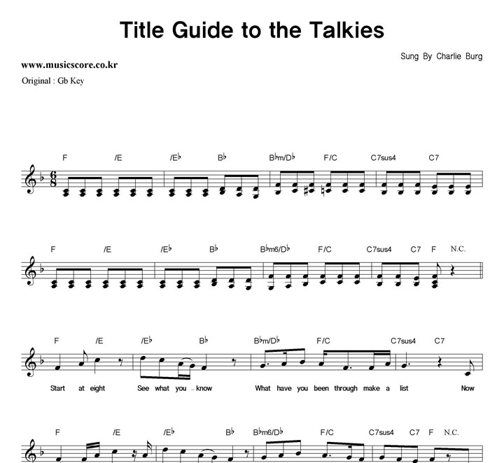 Charlie Burg Title Guide To The Talkies  FŰ Ǻ