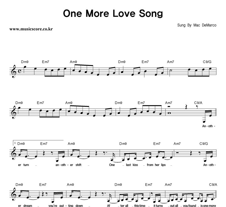 Mac Demarco One More Love Song Ǻ