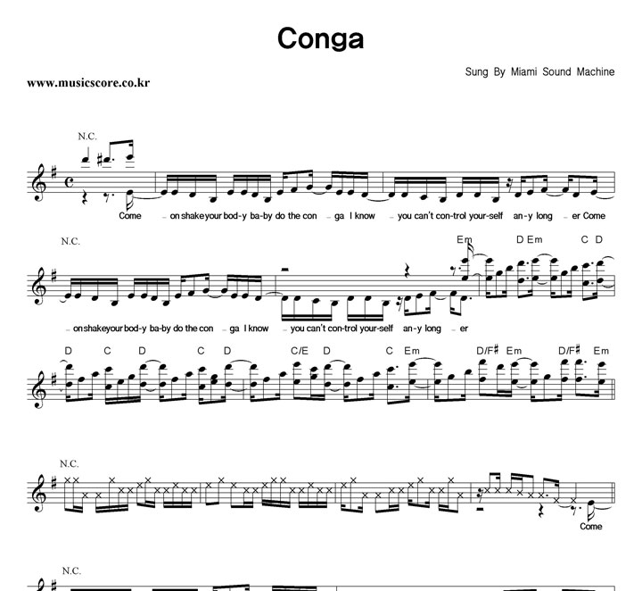 Miami Sound Machine Conga Ǻ