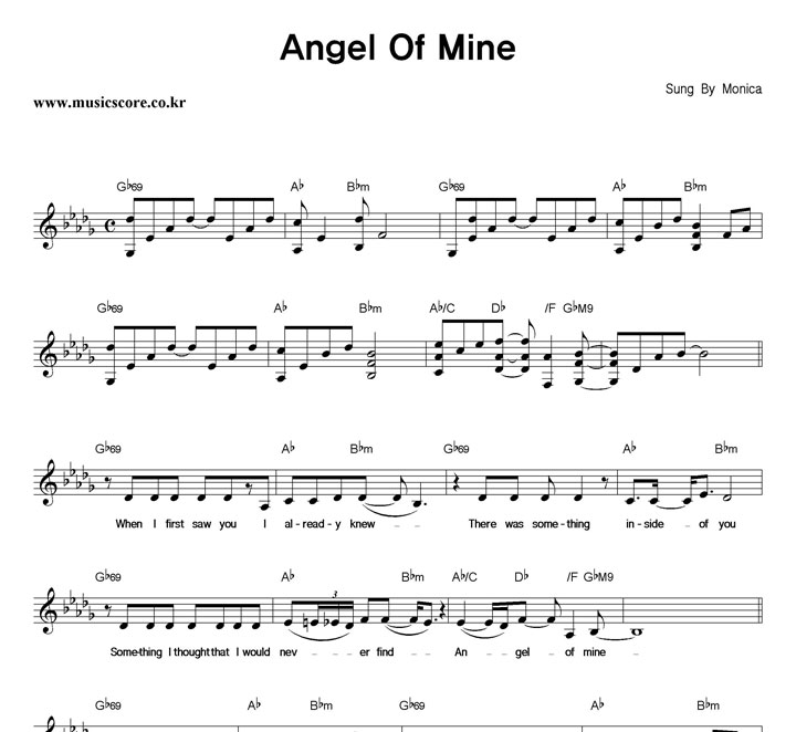 Monica Angel Of Mine Ǻ