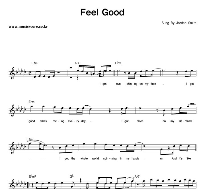 Jordan Smith Feel Good Ǻ