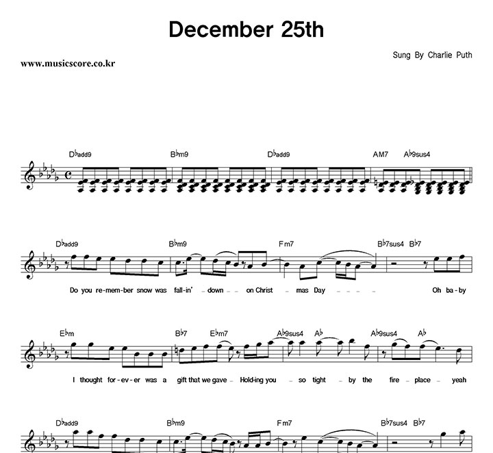 Charlie Puth December 25th Ǻ