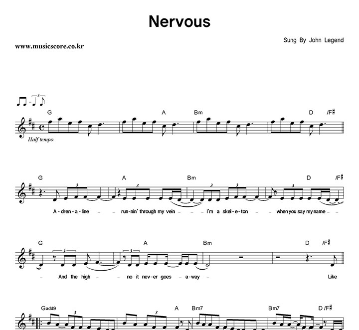 John Legend Nervous Ǻ