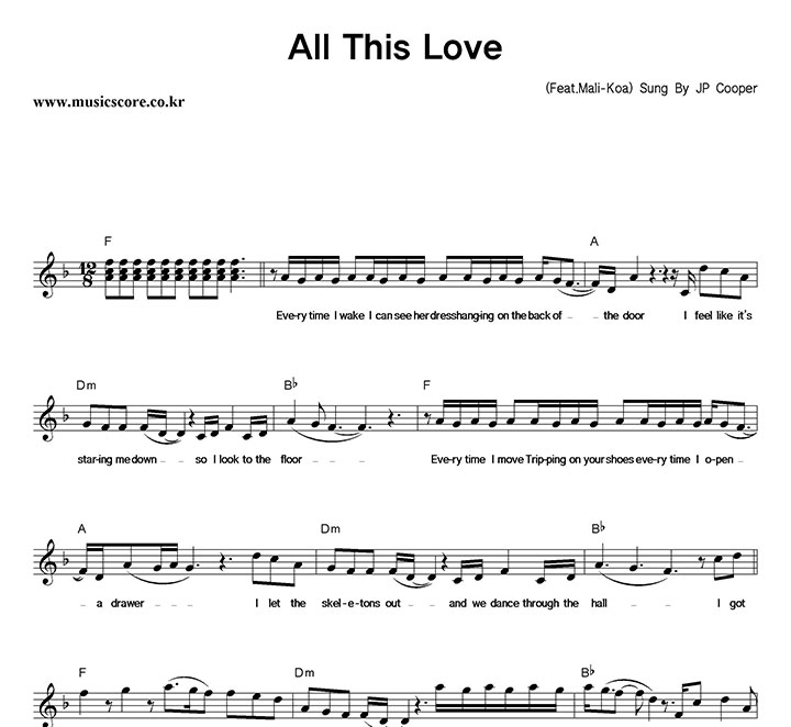 JP Cooper All This Love Ǻ
