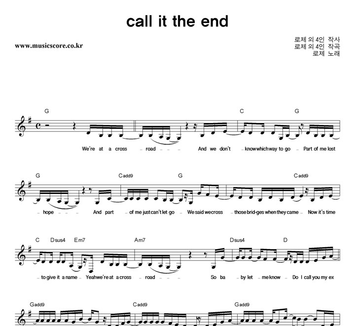  Call It The End Ǻ