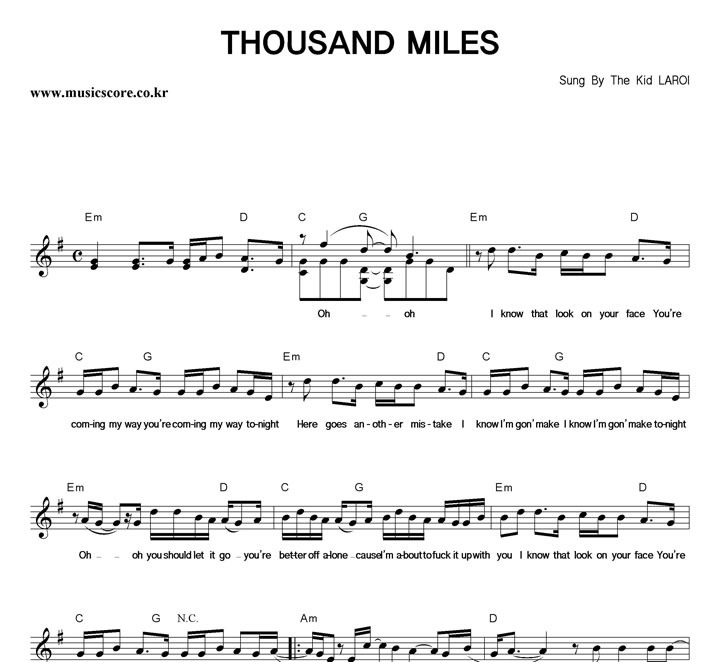 The Kid LAROI THOUSAND MILES Ǻ