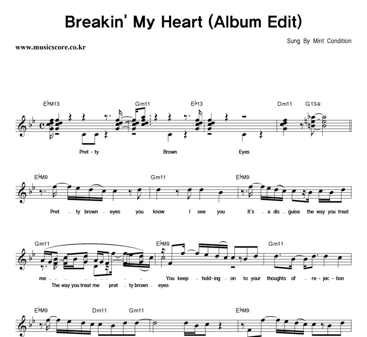 Mint Condition Breakin' My Heart (Album Edit) Ǻ