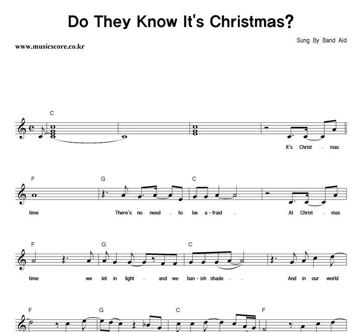 Band Aid Do They Know It's Christmas? Ǻ