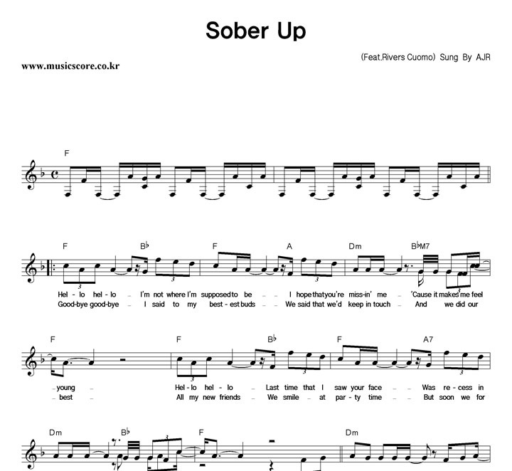 AJR Sober Up Ǻ