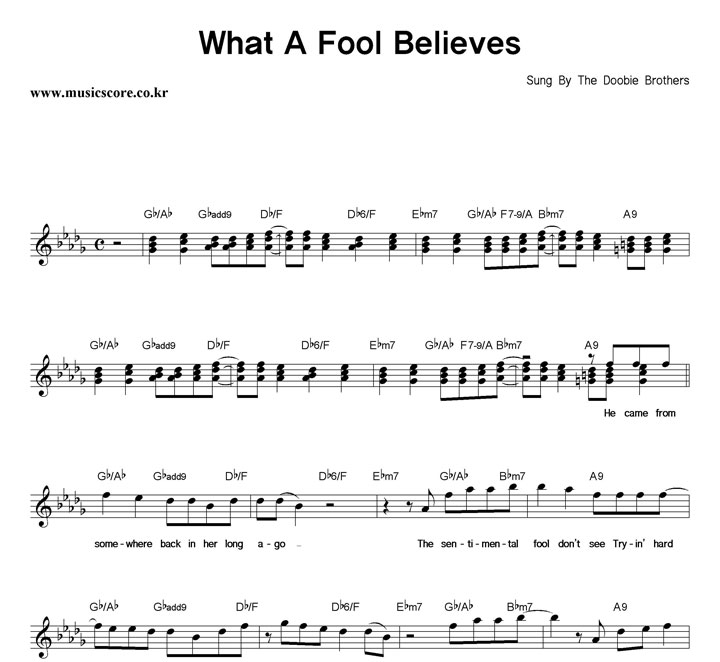 The Doobie Brothers What A Fool Believes Ǻ
