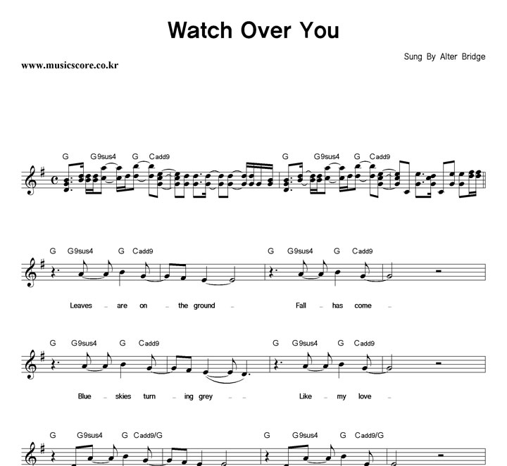 Alter Bridge Watch Over You Ǻ