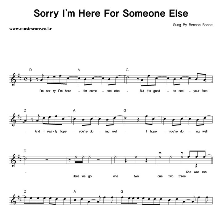 Benson Boone Sorry I'm Here For Someone Else Ǻ