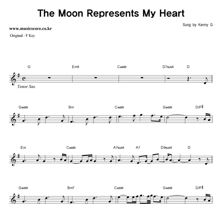 Kenny G The Moon Represents My Heart  GŰ Ǻ