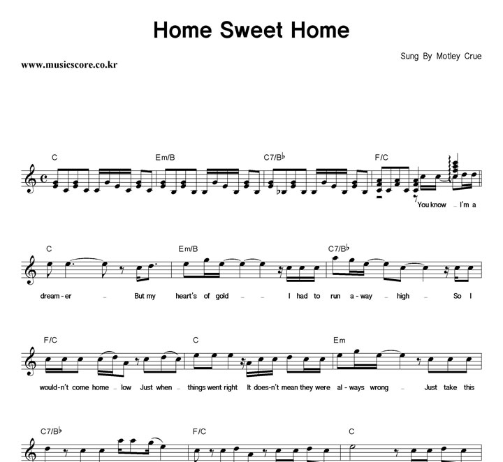 Motley Crue Home Sweet Home Ǻ
