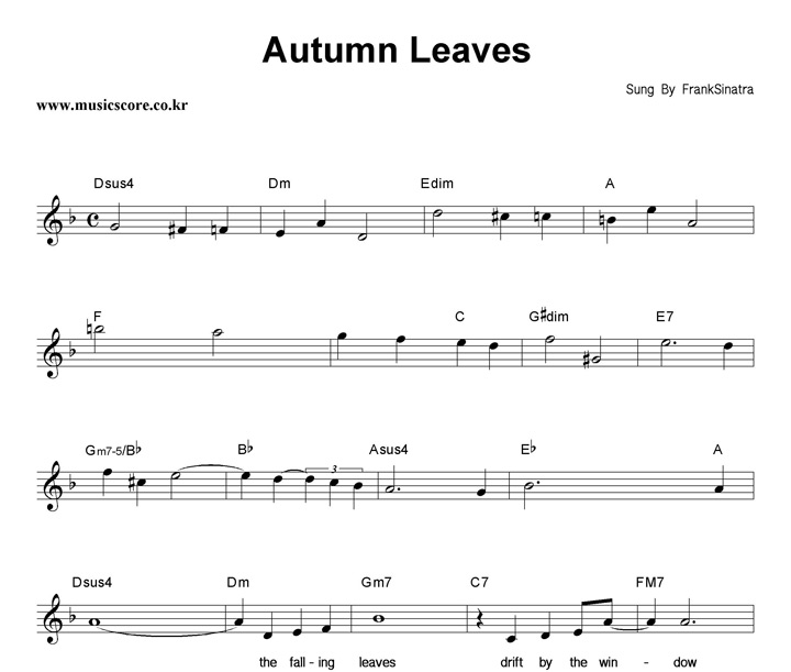 Frank Sinatra Autumn Leaves Ǻ