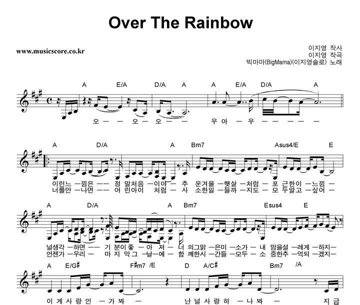 򸶸 Over The Rainbow ( ַ) Ǻ