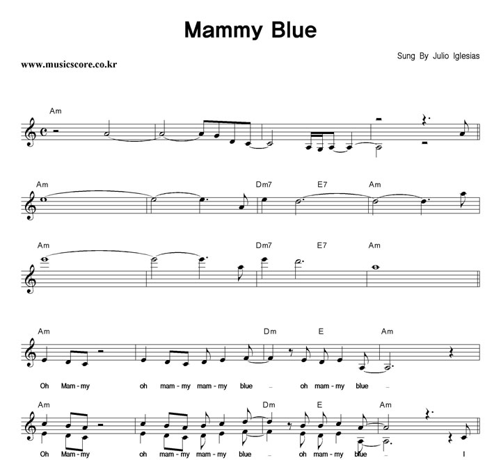 Julio Iglesias Mammy Blue Ǻ