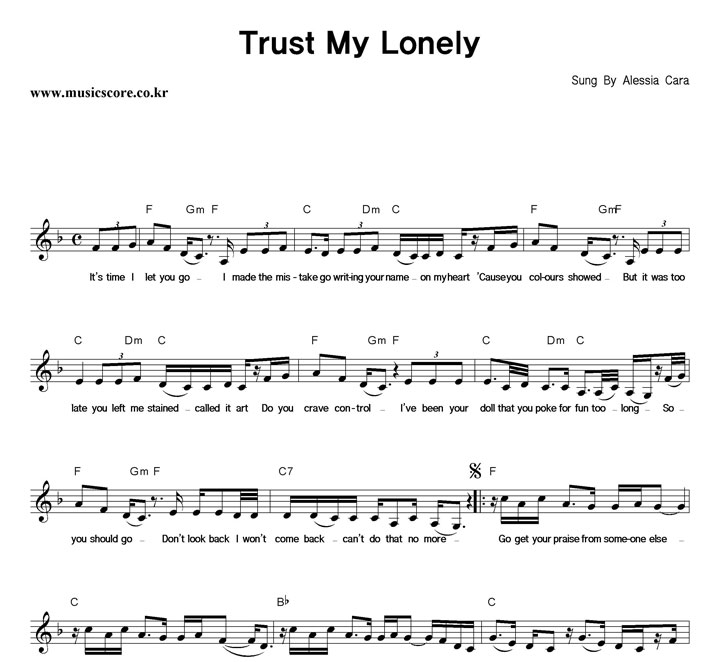 Alessia Cara Trust My Lonely Ǻ