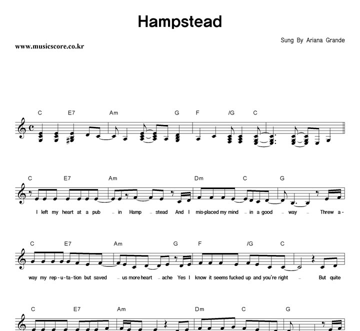 Ariana Grande Hampstead Ǻ