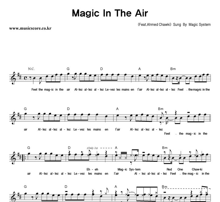 Magic System Magic In The Air Ǻ