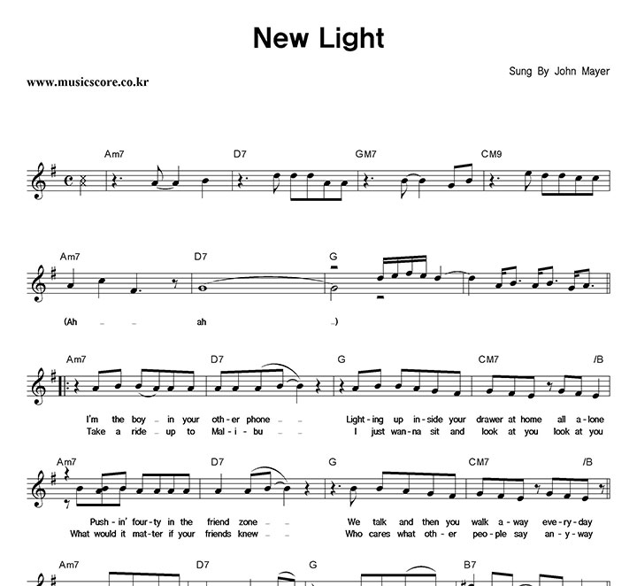 John Mayer New Light Ǻ