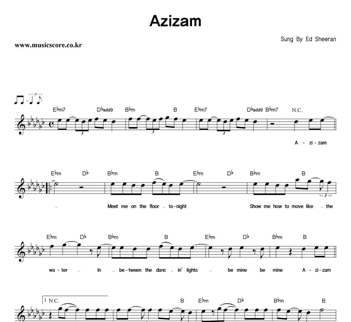 Ed Sheeran Azizam Ǻ