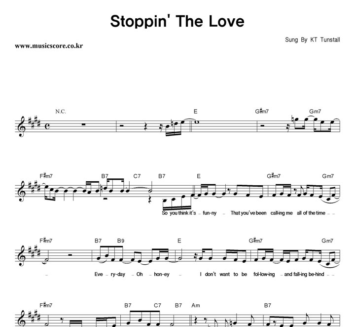 KT Tunstall Stoppin' The Love Ǻ